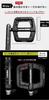 GORIX Bicycle Pedals Wide Road Bike Cross Bike MTB Bicycle Flat Pedals Black (GX-H55) Anti-Slip (Strong Pedals) (Black)