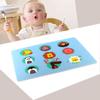 Silicone Placemat Color Printed Placemat Student Placemat Lunch Mat Cartoon Desk Cloth Heat Insulation Mat