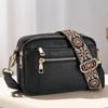 Borsa Quadrata Piccola Ricamata con Tracolla Larga Stile Etnico Boemo Borsa a Spalla Casual Versatile Borsa a Tracolla da Donna