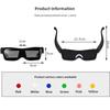 Weihnachts-Bar-Party Dynamische APP Brille USB-Aufladung Verkleidung Bühnenrequisite Bluetooth Leuchtende Brille