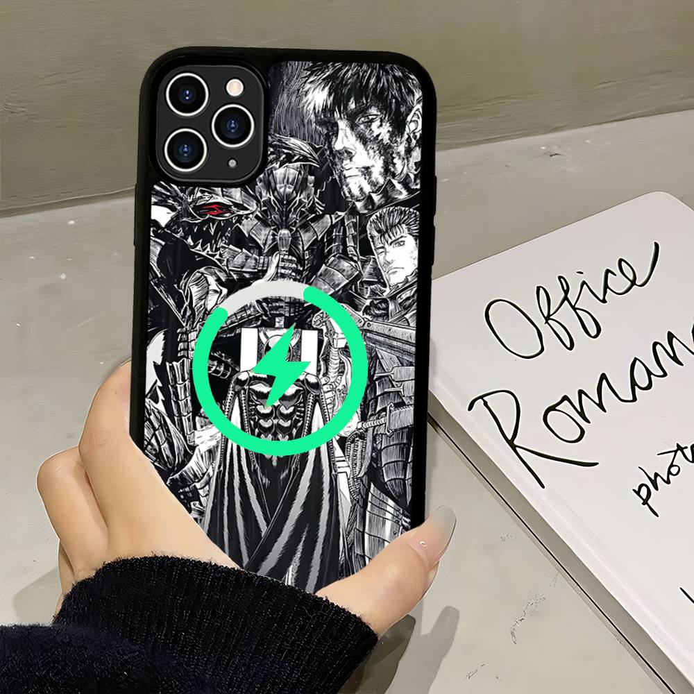 Anime Fashion Berserk Guts Phone Case For IPhone 17 16 15 14 13 12 11 Pro Max Plus Magsafe Magnetic Shell