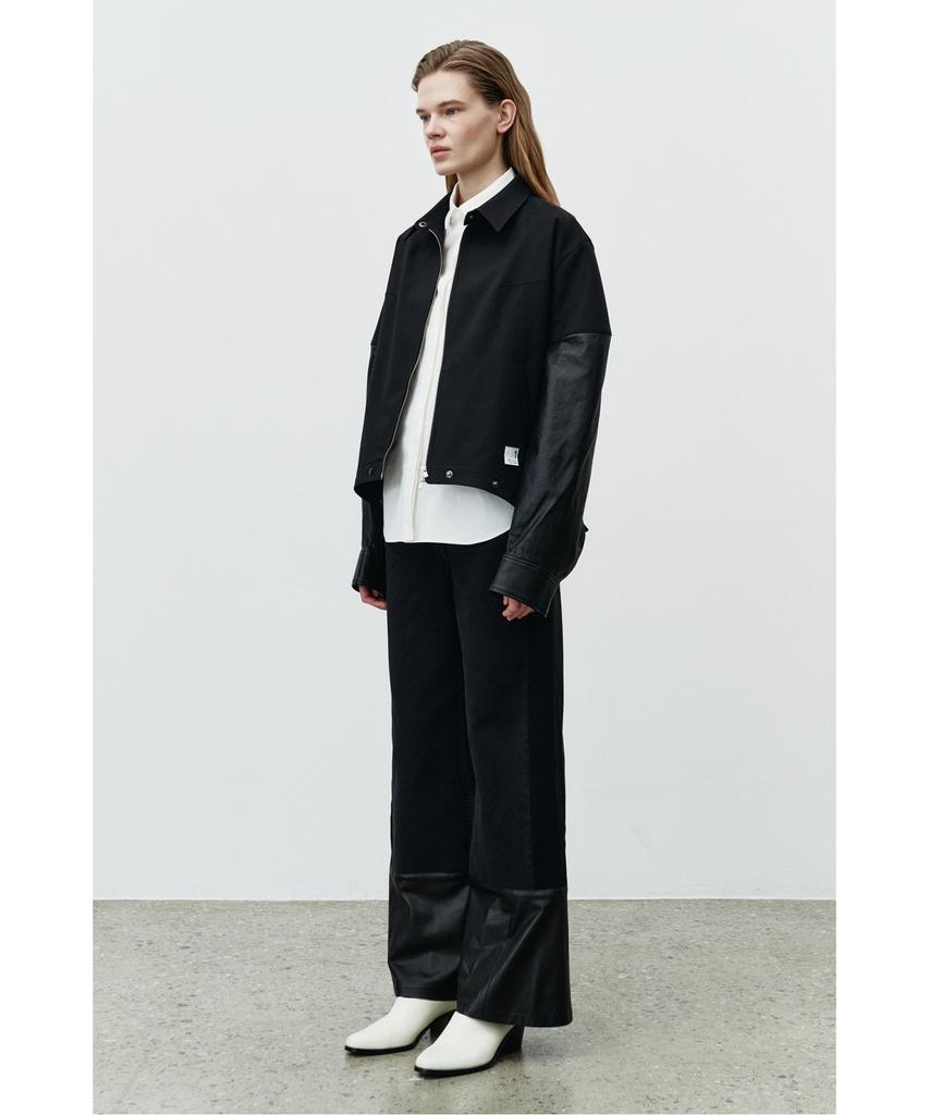 RECODE Lam Leather Patch Pants Rqpaa25528Bkx