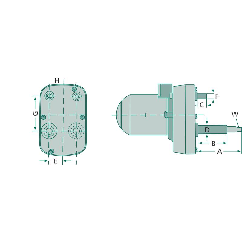 Wiper Motor 120 Degrees 12V GRANITE