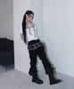 Chelikwili Metalic Stud Boots Cut Pt - Black