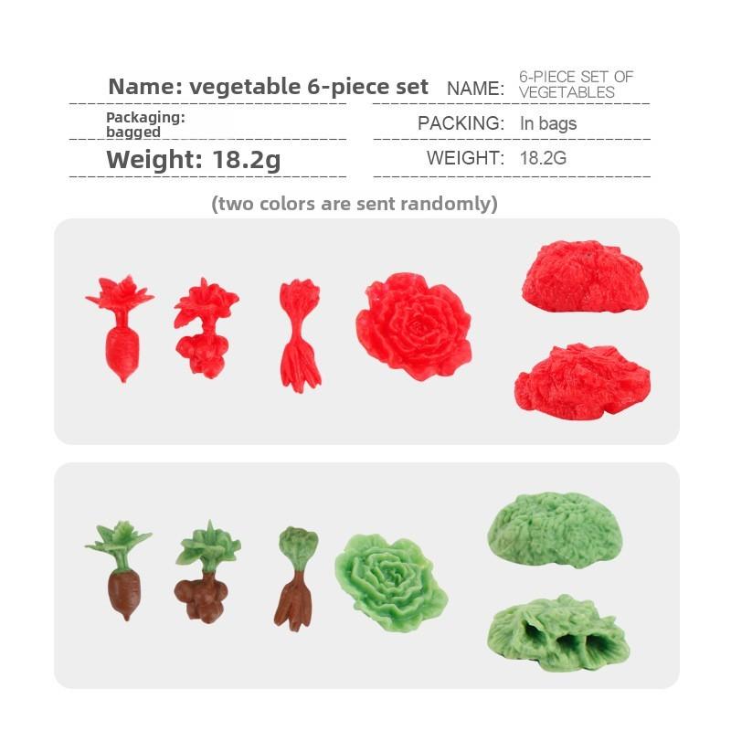 

Simulation Tree Grain Pile Farm Tools Vegetable Fruit Cart Model Ornament For Educational Play And Creative Decor Vegetable Set