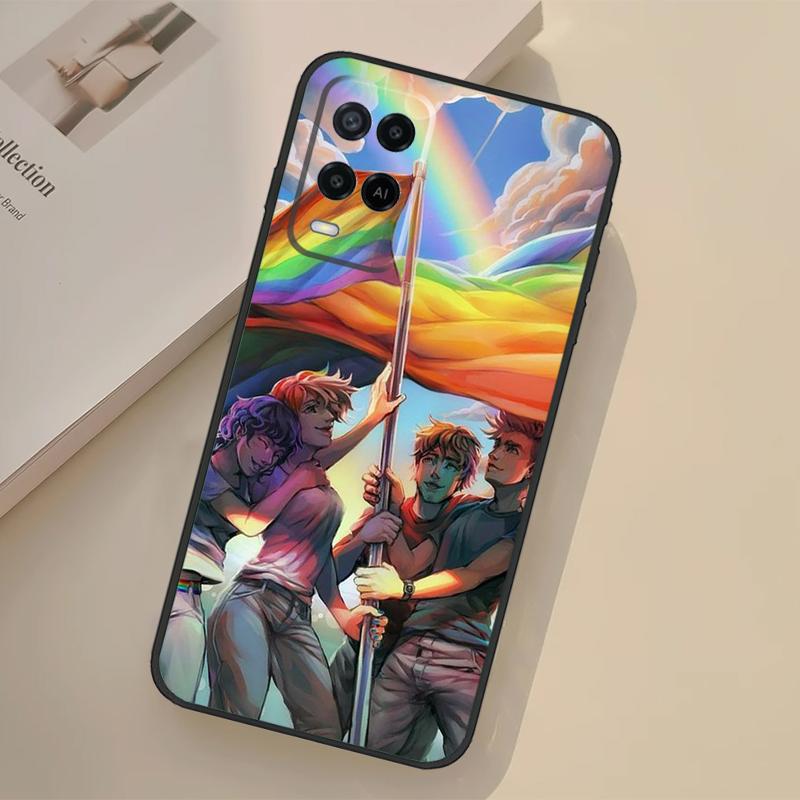 LGBT Pride Rainbow Case For Oppo A98 A78 A18 A38 A58 A60 A80 A40 A96 A76 A16 A94 A74 A54 A15 A17 A57 A77 A5 Pro