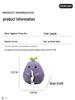 Cute Eggplant Ceramic Tissue Box - Cartoon Napkin Holder for Living Room Decor