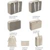 7 Set Packing Cubes for Suitcases Travel Luggage Packing Organizers with Laundry Bag Travel Essentials Make Up Bags for Shoes