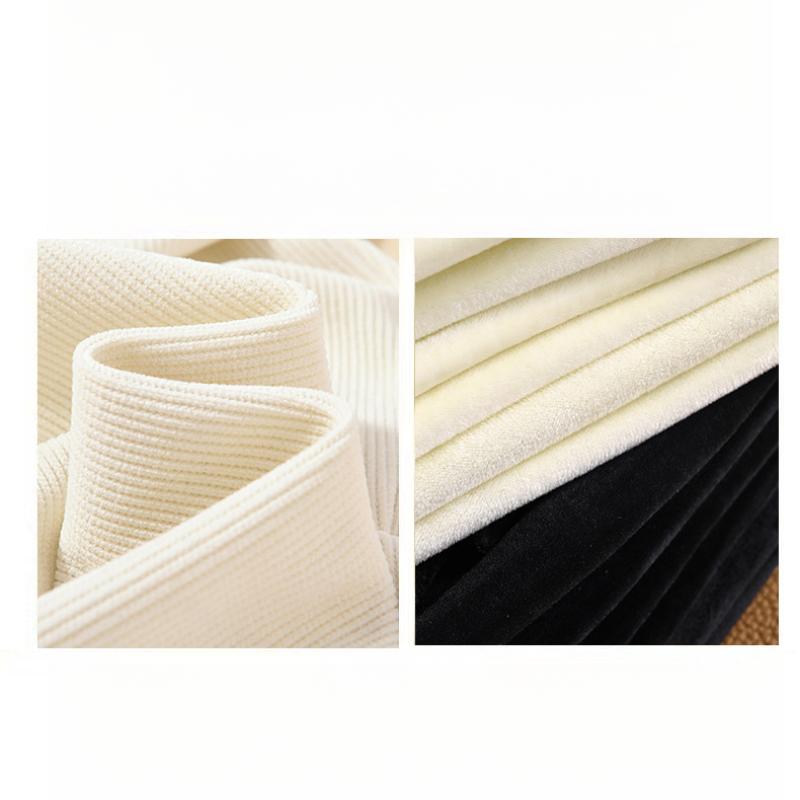 Narrow Version Suit Pants Autumn and Winter New High Waist Drape Plus Velvet European Cotton Velvet Casual Drape Wide Leg Pants for Women