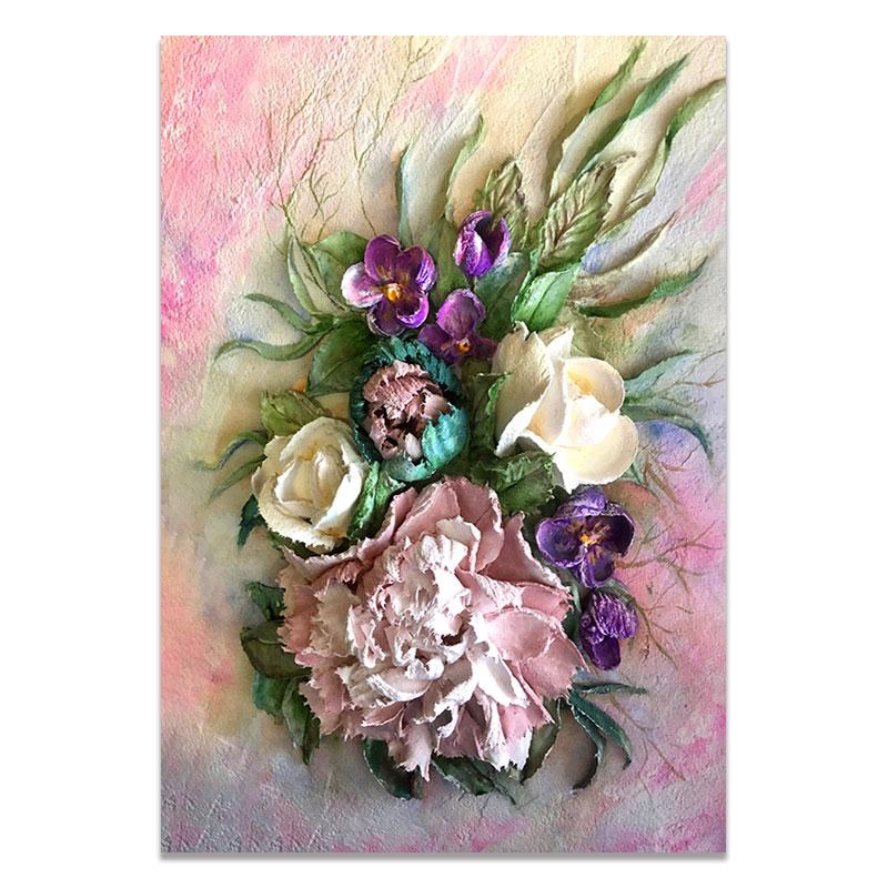 Retro Scandinavian Abstract Canvas Painting Wall Art Flower Posters and Prints Wall Pictures for Living Room Home Decoration