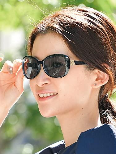 [Zealot] Zealot KC4887AFBL Anti-fog, Japanese-made polarized sunglasses for women, UV protection, blue light cut, suitable for driving, round shape, s