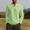 Men's V-neck Long-sleeved Top Is Casual