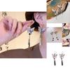 Trendy New Chinese Style Earrings Alloy Material Unique Design Silver Color