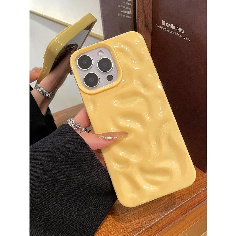 Explosive Jelly Solid Color Meteorite Pattern Phone Case Protective Cover All Inclusive for Apple for IPhone 17 Promax/16