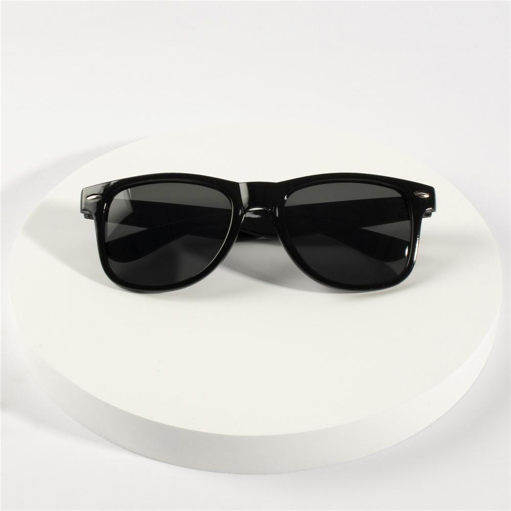 4PCS Classic Black Square Fashion Glasses with Bolt Decoration For Party Pography Wedding Birthday Graduation Hiking