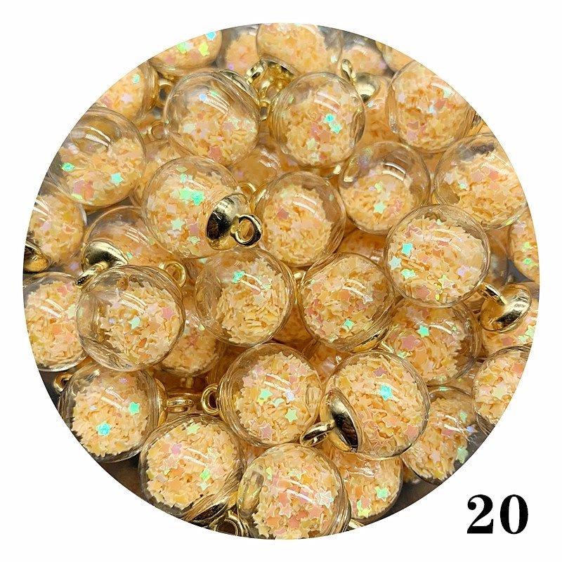 16mm Transparante Ster Pailletten Kristal Glas Bol Haarband & Oorbellen DIY Accessoires.