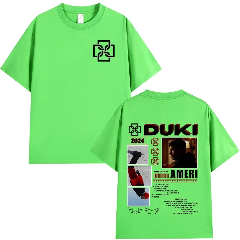 Rapper Duki Album Merch T-shirt Unisexs Women Clothing Cotton Oversized T-shirts Fashion Hip Hop Short Sleeve T Shirts Fans Gift