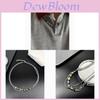 Geometric Stainless Steel Necklace With Natural Stone Beads For Unisex Fashion