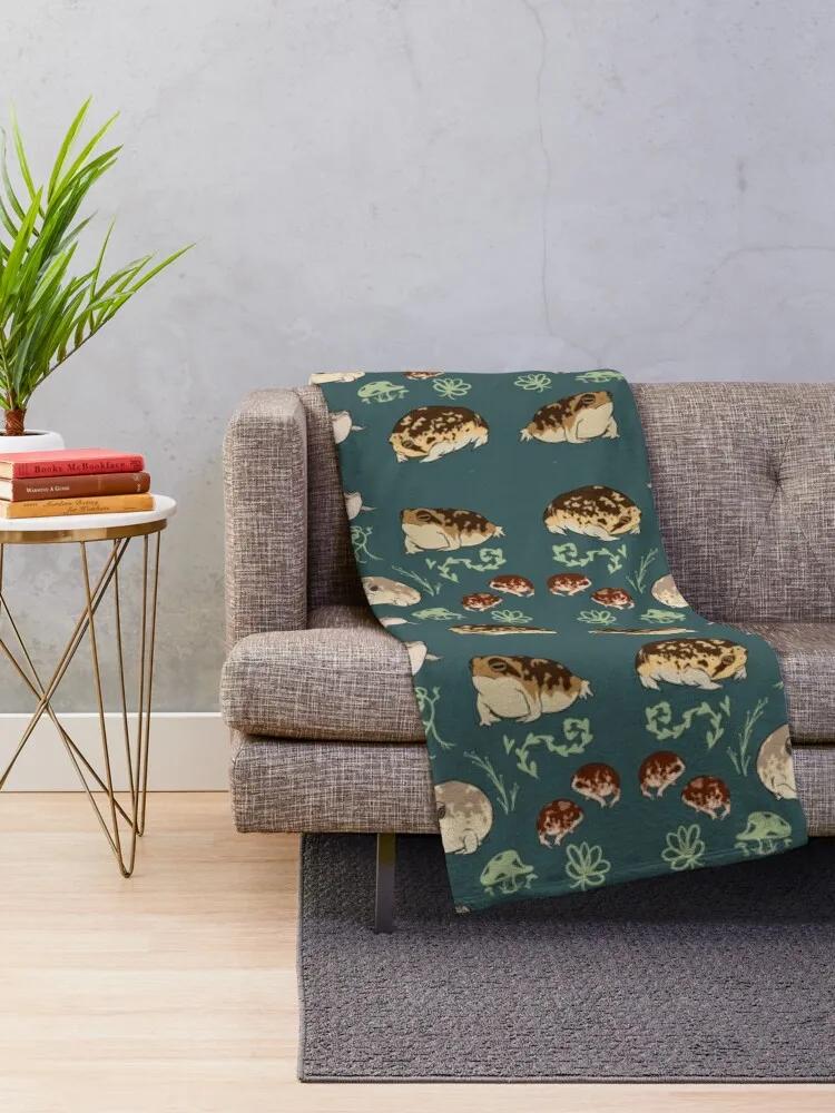 Rain Frog Pattern Throw Blanket Travel Beach Luxury St Hairys Blankets