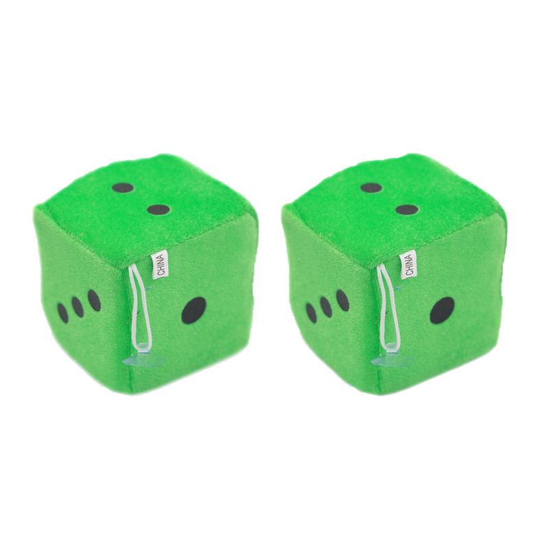 Colorful Plush Dices Car Hanging Pendant Dice Auto Rearview Mirror Styling Charm Ornaments Car Interior Decoration Accessories