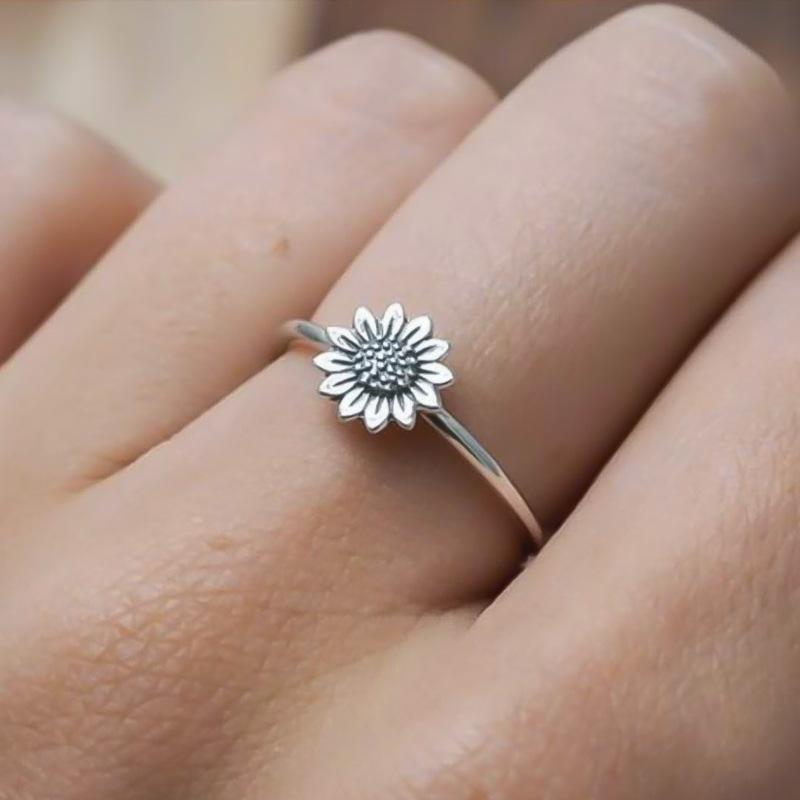 Accessories Sunflower Fashion Daisy Flower Ring