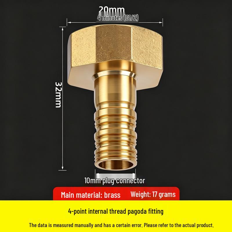 Copper Pagoda Gas Nozzle with Inner Wire Adapter