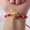 Chinese Style Lucky Red Rope New Year Fortune Bracelet Cute Snake Year Bracelet  Women