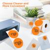2 Inch Circle Thermal Sticker Labels Self-Adhesive Round Direct Thermal Multi-Purpose Roll Thermal Stickers-600 Labels/1 Roll