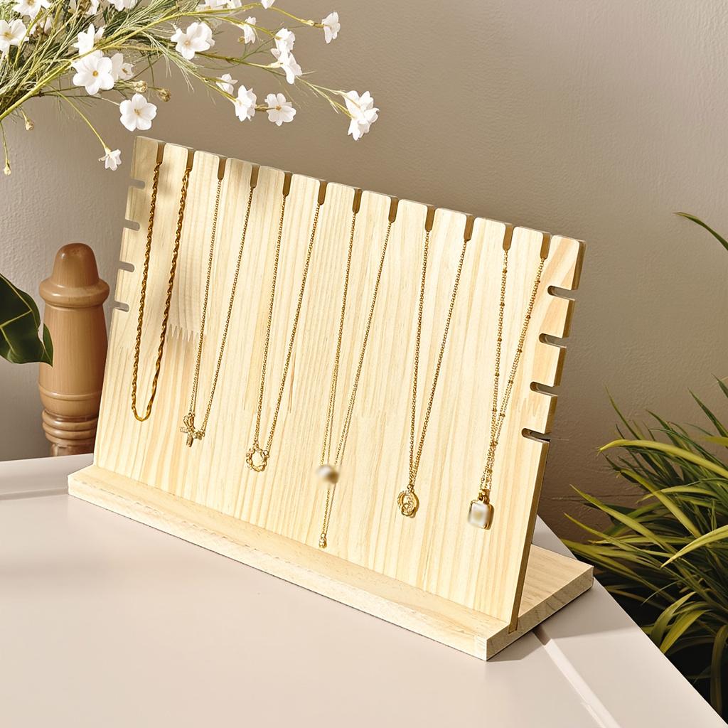 1pc Wooden necklace display rack, independent jewelry storage rack, bracelet and pendant holder, jewelry rack