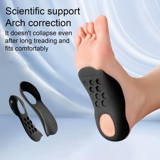 1 Pair Orthopedic Corrective Insoles for Flat Feet Plantar Fasciitis Toe Correction Insoles for Pain Relief Comfortable Breathable Shoe Inserts
