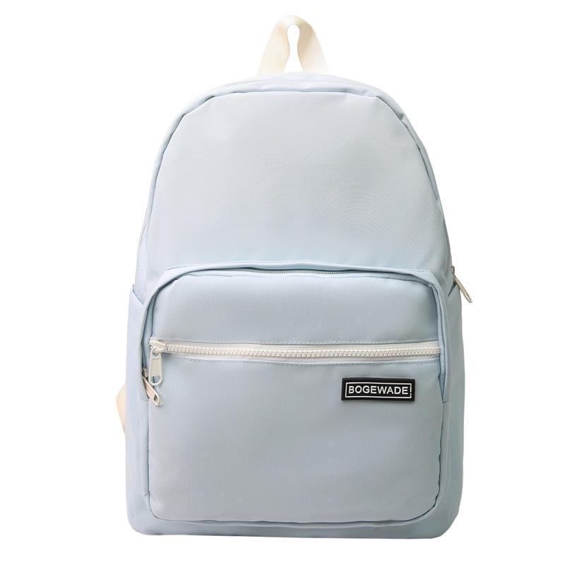 Simple and fashionable student schoolbag autumn new large capacity small fresh and sweet wind backpack синий