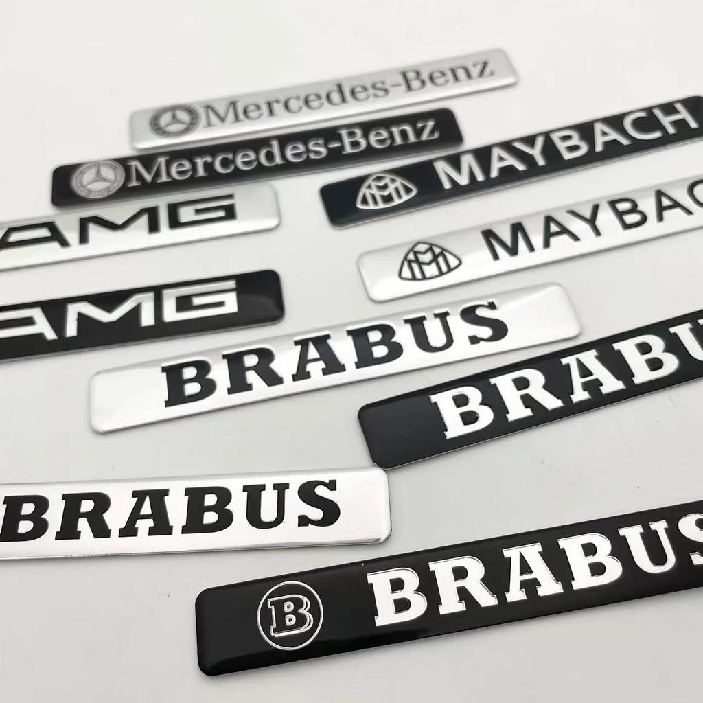 2025 Chaud 3D Métal Badge Autocollants Décalcomanie Accessoires Pour Mercedes Benz AMG Brabus Maybach W206 W204 W205 W212 W213 W221 W222 W223