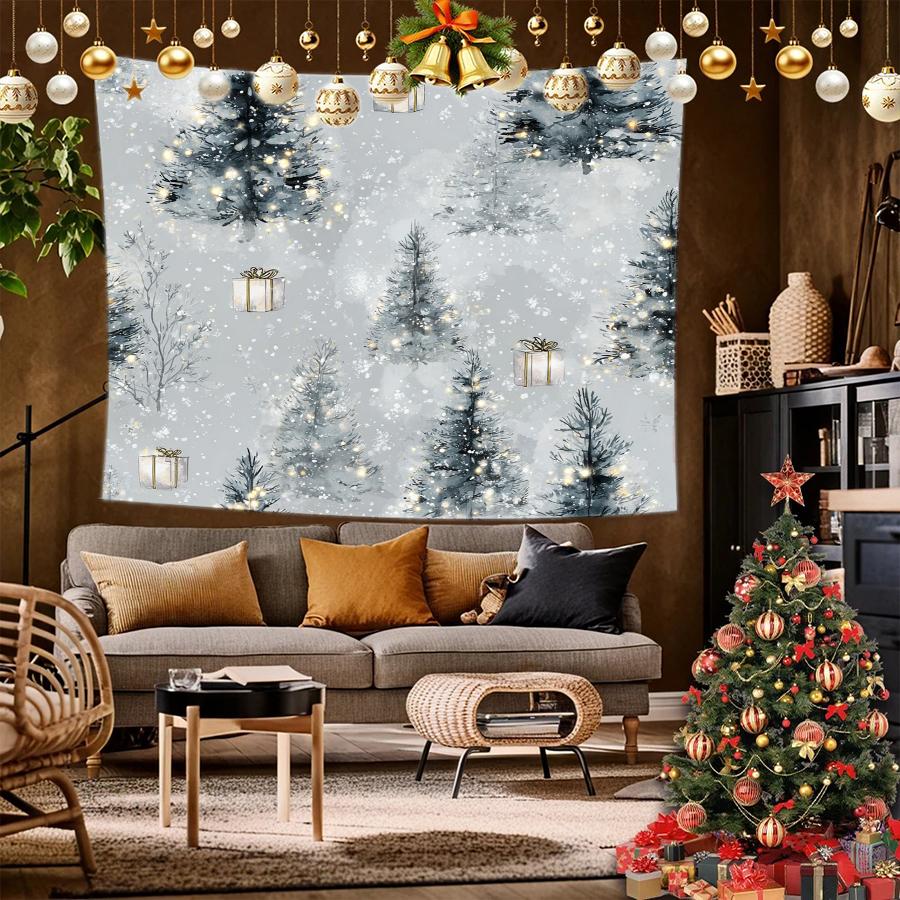 Moose Christmas Wall Hanging Background Cloth Hanging Cloth Bedroom Bedside Decorative Wall Cloth Rental Dormitory Tapestry