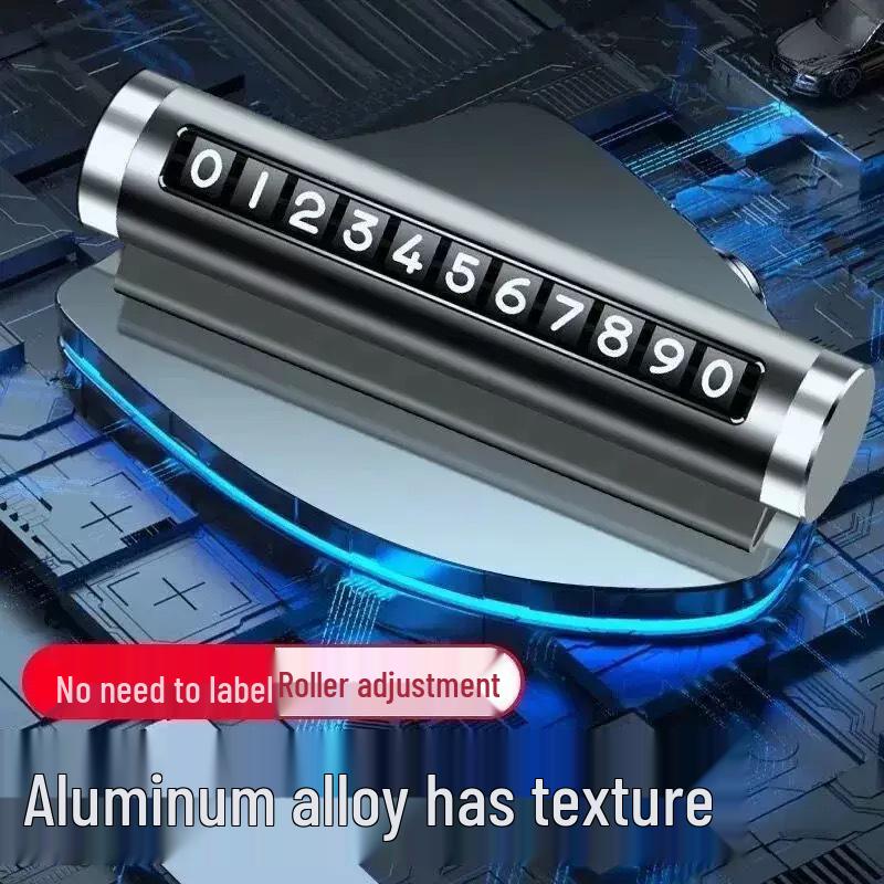 Top-Selling Adjustable Roller Temporary Parking Sign with Concealable Metal Number Plate