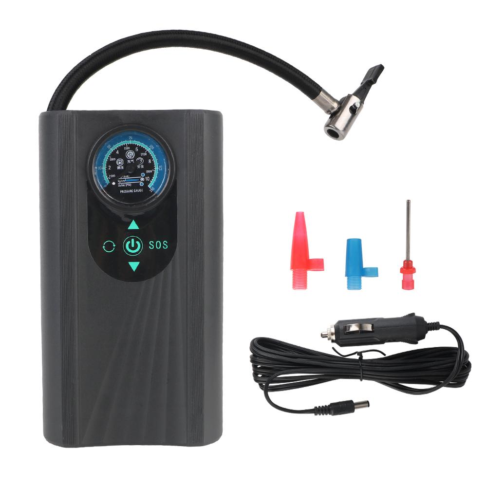 12V for Motorbike Auto Bicycle High Precision Motorcycle Tyre Inflator Electric Air Compressor Tire Accessories Quick Inflating Handheld Air Pump