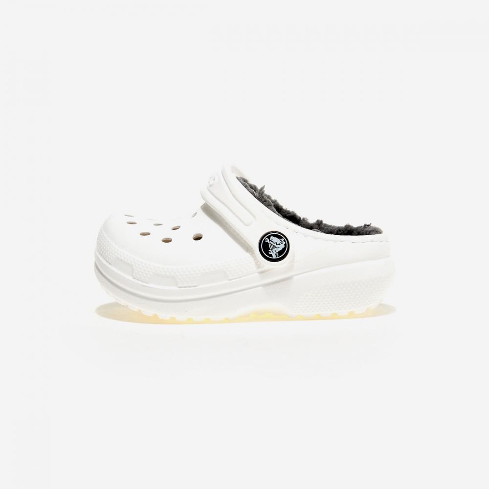 

Crocs Classic Lined Clog Toddler Crs207009 White Grey 140