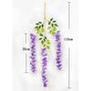 Wedding Decor Ceiling Decoration Vine Artificial Silk Fake Flower Garland Vine Wisteria Leaf Hanging Simulation Wisteria Flowers