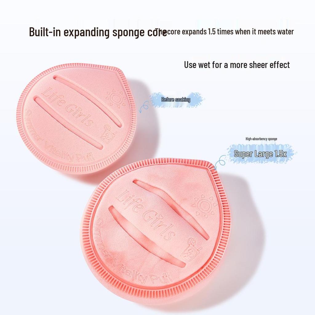 Life Girls Extra Großer Makelloser Basis Make-up Schwamm - Weicher Transparenter Puder Mousse Creme