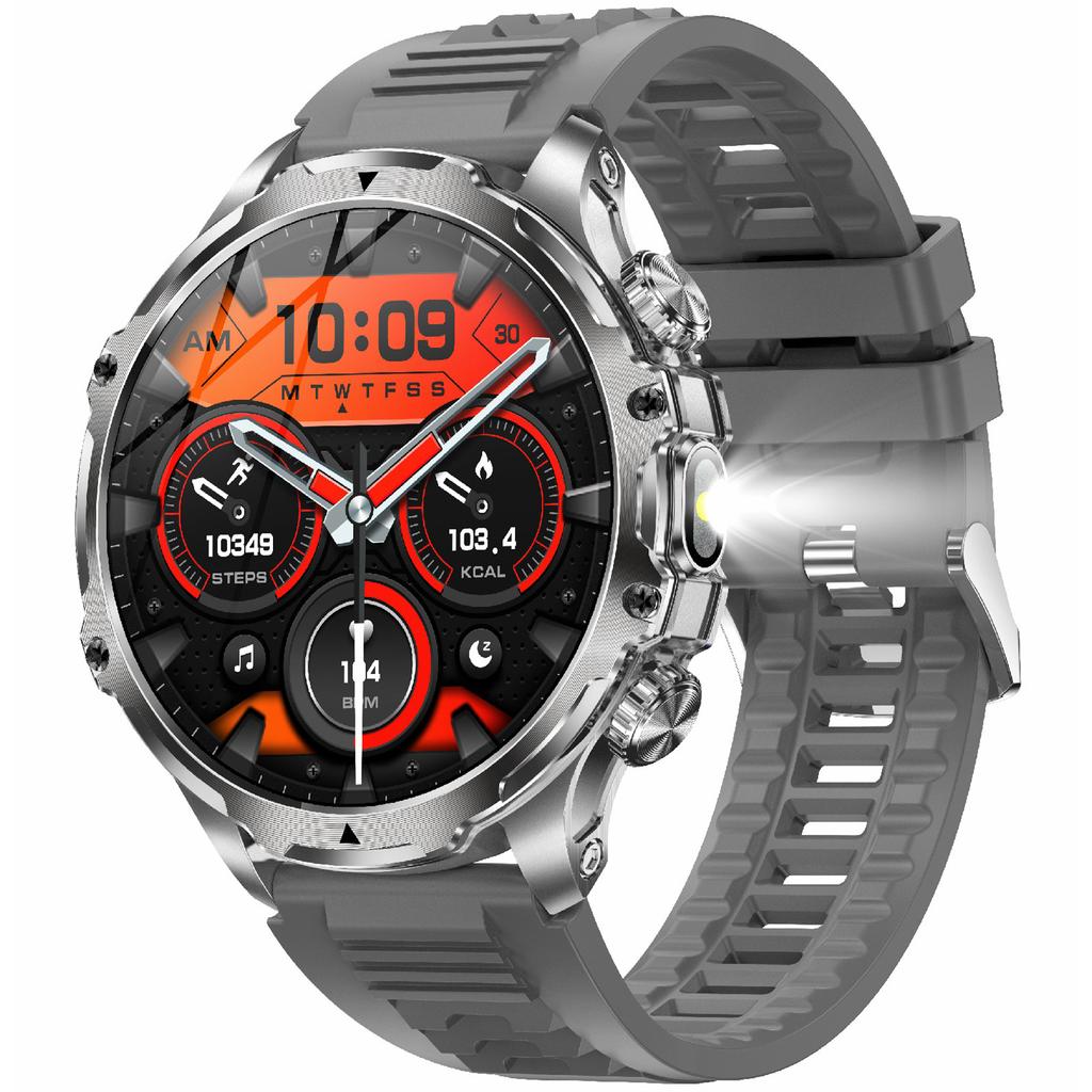 AK75 Silicone Strap Smart Watch Bluetooth-compatible Call Heart Rate Sleep Health Monitoring Sports Watch