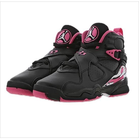 Jordan Air Jordan 8 Mid 580528-006 Детская обувь EU 36.5 чёрный/розовый