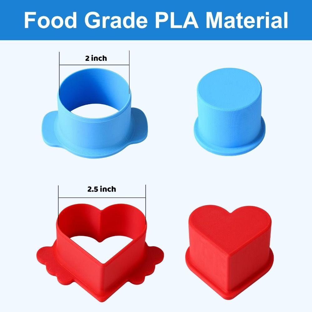 Silicone Cake Pop Cutter Circle and Heart Shape Baking Tool New Mousse Mould Candy
