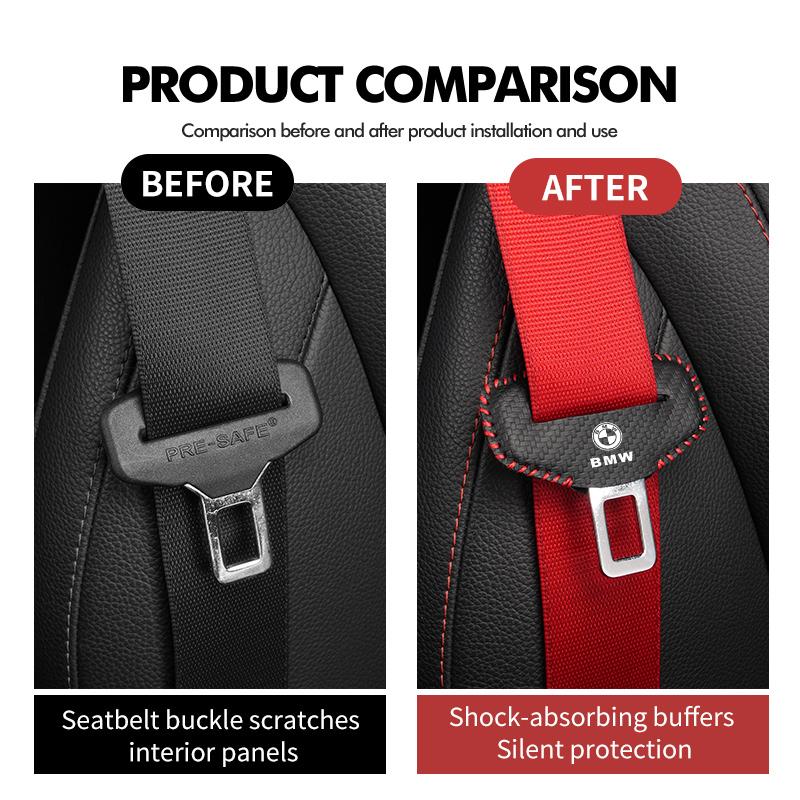 Car Seat Belt Limiter Buckle Stopper Safety Belt Adjusting Clip For BMW Performance X1 M3 M6 F01 F02 E34 E36 E60 F10 F20 X6 xkhr50