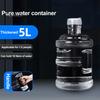Twist Off Cap Container Plastic Water Jug with Handle And Leakproof Cap, Reusable Durable Portable Drinking Bottle, Transparent Storage for
