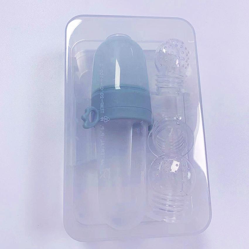 Baby Fruit and Vegetable Feeder Teether with Silicone Spoon