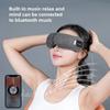 Eye Airbag Massager, Rechargeable Electric Hot Compress Eye Protector, Bluetooth Music Sleep Meter