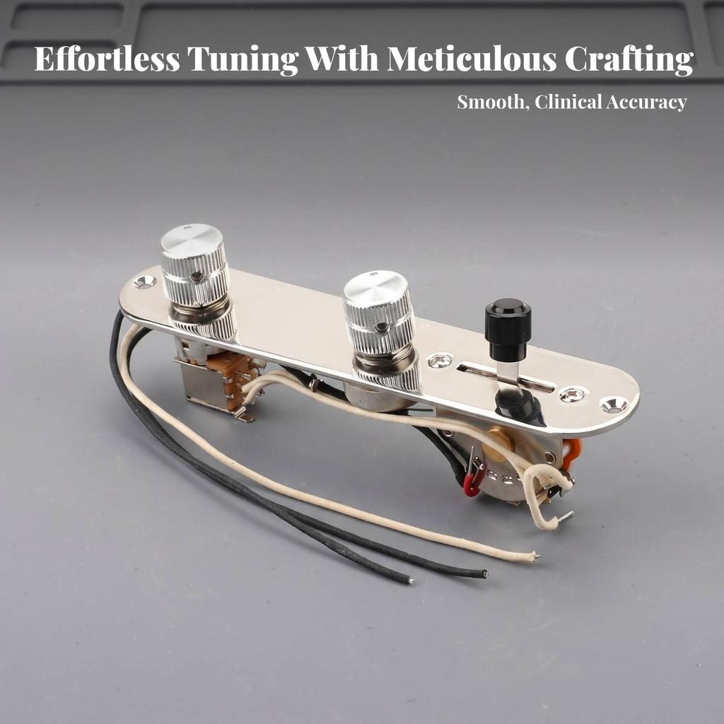 Wired Control Plate with Knobs Loaded Guitar Part Sturdy for Luthier