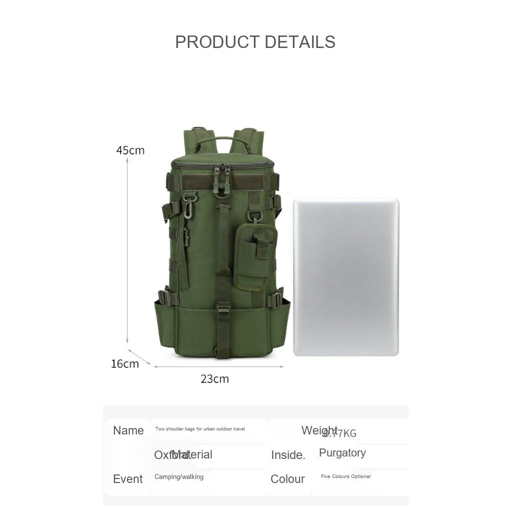 Backpack Unisex Nylon Large Capacity Waterproof Outdoor Travel