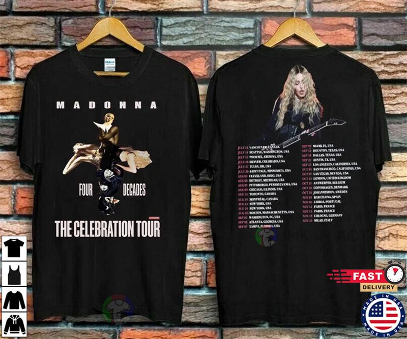 

Madonna Queen Of Pop The Celebration Tour 2023 Unisex HH03682 Unisex T-Shirt L