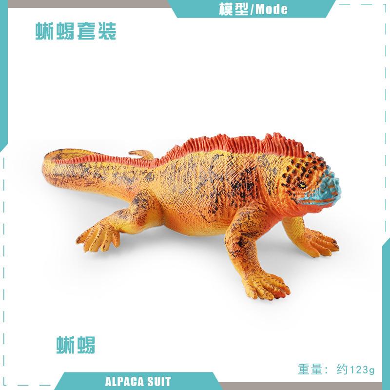 Simulated Lizard Chameleon Amphibian Reptile Model Leopard Print Guardian Iguana Four-Legged Snake Static Ornament