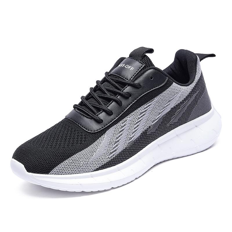 

Мужские кроссовки для ходьбы, дышащие, для бега на открытом воздухе, мужские теннисные туфли для мужчин, легкие, мужские, спортивная обувь, тренировочная обувь 47 чёрный